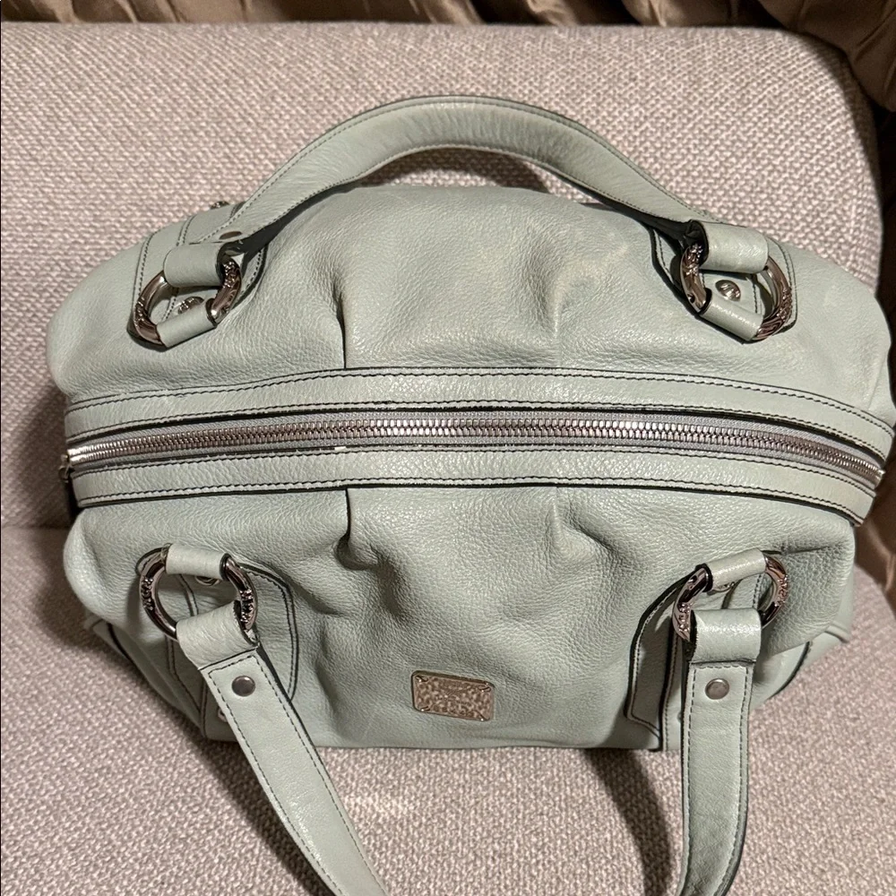 MCM Mint Green Satchel Bag